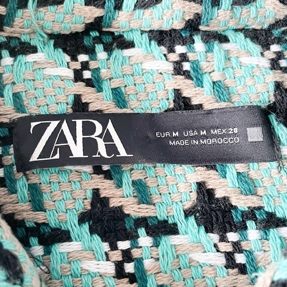 ZARA Crop Tweed Shacket - Picture 7 of 12